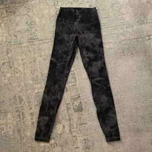 Gray/black lululemon align leggings in size 4